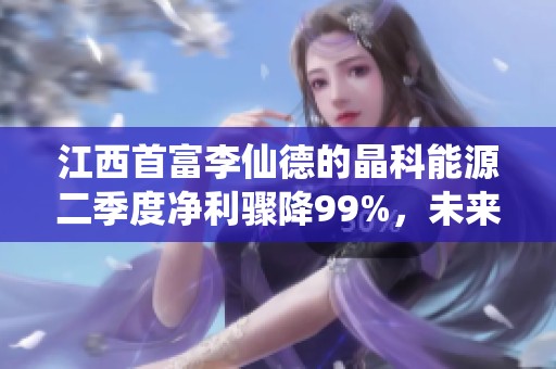 江西首富李仙德的晶科能源二季度净利骤降99%，未来何去何从