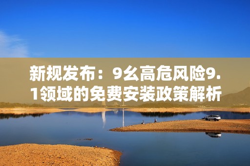 新规发布：9幺高危风险9.1领域的免费安装政策解析