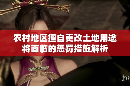 农村地区擅自更改土地用途将面临的惩罚措施解析