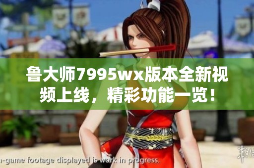 鲁大师7995wx版本全新视频上线，精彩功能一览！