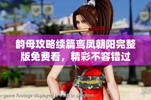 韵母攻略续篇鸾凤朝阳完整版免费看，精彩不容错过