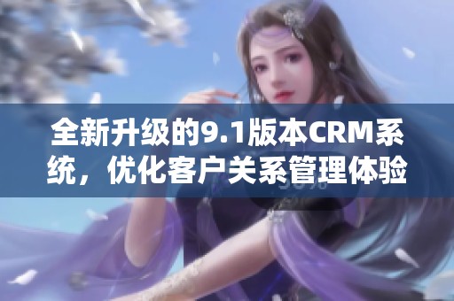 全新升级的9.1版本CRM系统，优化客户关系管理体验