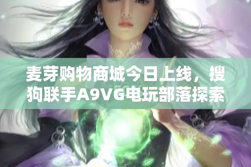 麦芽购物商城今日上线，搜狗联手A9VG电玩部落探索新体验