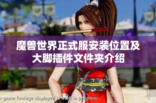 魔兽世界正式服安装位置及大脚插件文件夹介绍