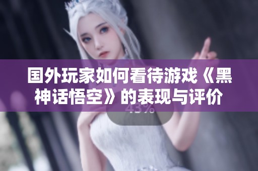 国外玩家如何看待游戏《黑神话悟空》的表现与评价