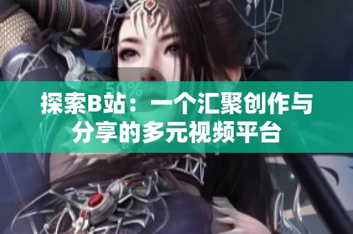 探索B站：一个汇聚创作与分享的多元视频平台