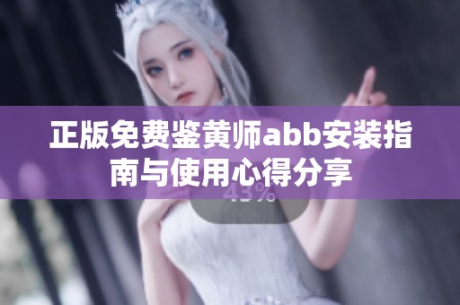 正版免费鉴黄师abb安装指南与使用心得分享