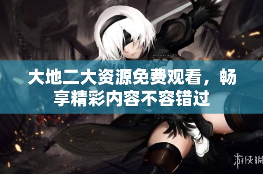大地二大资源免费观看，畅享精彩内容不容错过