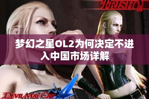 梦幻之星OL2为何决定不进入中国市场详解