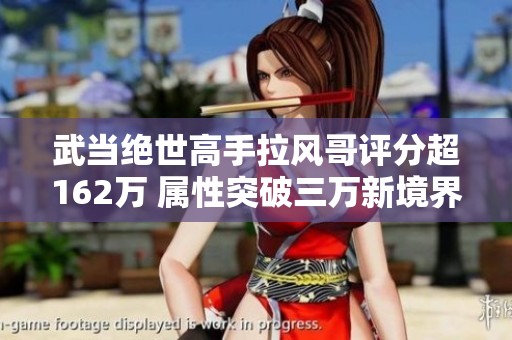 武当绝世高手拉风哥评分超162万 属性突破三万新境界