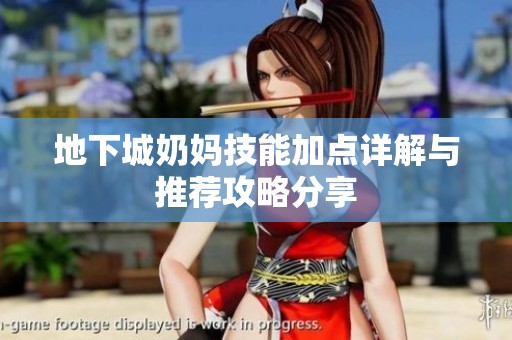 地下城奶妈技能加点详解与推荐攻略分享