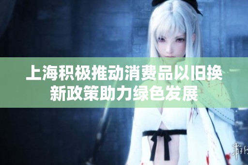 上海积极推动消费品以旧换新政策助力绿色发展