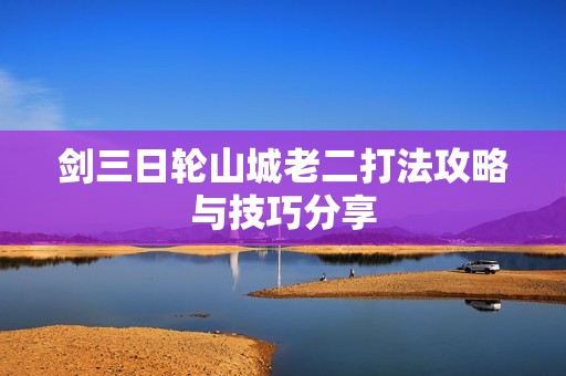 剑三日轮山城老二打法攻略与技巧分享
