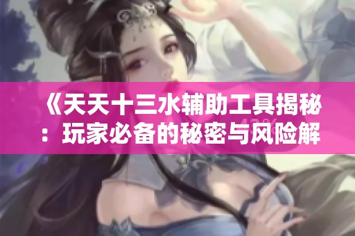 《天天十三水辅助工具揭秘：玩家必备的秘密与风险解析》
