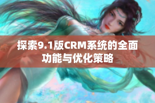探索9.1版CRM系统的全面功能与优化策略