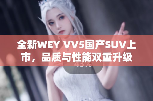 全新WEY VV5国产SUV上市，品质与性能双重升级