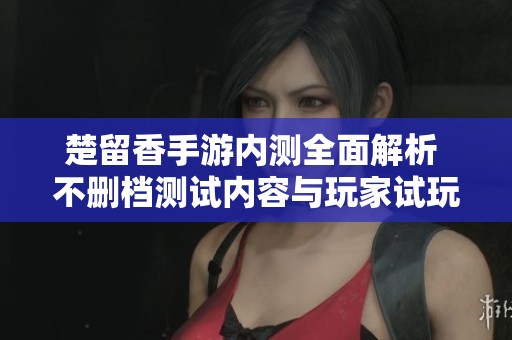 楚留香手游内测全面解析 不删档测试内容与玩家试玩体验前瞻