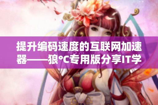 提升编码速度的互联网加速器——狼℃专用版分享IT学习资源