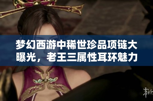 梦幻西游中稀世珍品项链大曝光，老王三属性耳环魅力无限
