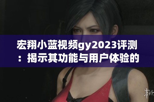 宏翔小蓝视频gy2023评测：揭示其功能与用户体验的深度分析
