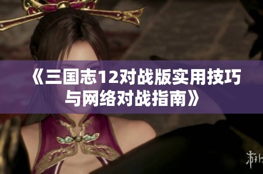 《三国志12对战版实用技巧与网络对战指南》