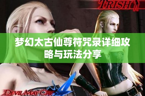 梦幻太古仙尊符咒录详细攻略与玩法分享