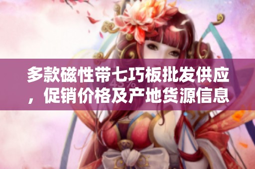 多款磁性带七巧板批发供应，促销价格及产地货源信息全揭秘
