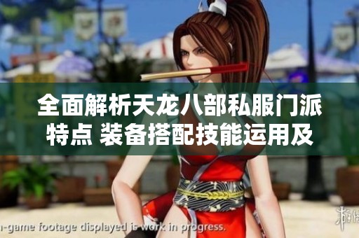 全面解析天龙八部私服门派特点 装备搭配技能运用及实用攻略