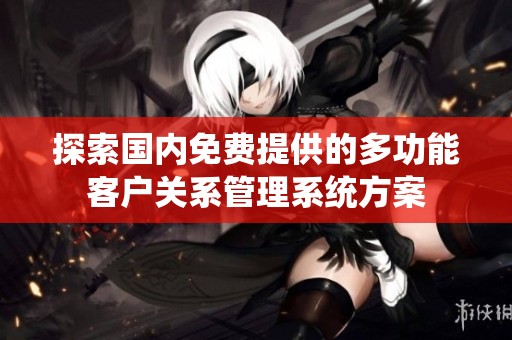 探索国内免费提供的多功能客户关系管理系统方案