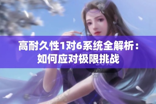 高耐久性1对6系统全解析：如何应对极限挑战