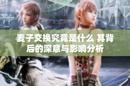 麦子交换究竟是什么 其背后的深意与影响分析