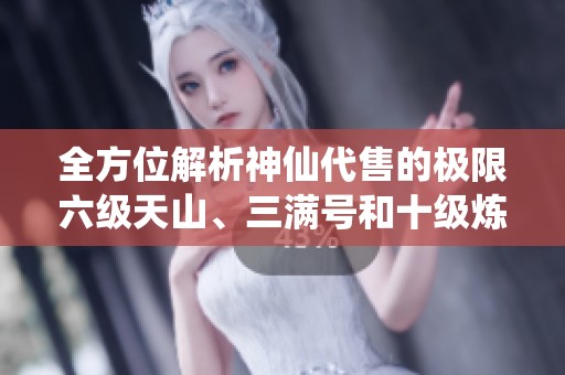 全方位解析神仙代售的极限六级天山、三满号和十级炼药无极丹的独特魅力