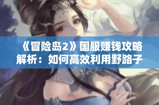 《冒险岛2》国服赚钱攻略解析：如何高效利用野路子游戏搬砖技巧