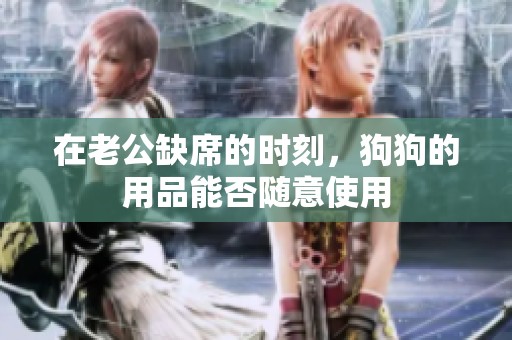 在老公缺席的时刻，狗狗的用品能否随意使用