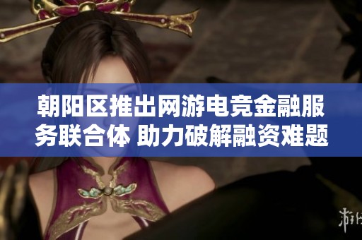 朝阳区推出网游电竞金融服务联合体 助力破解融资难题与降低融资成本