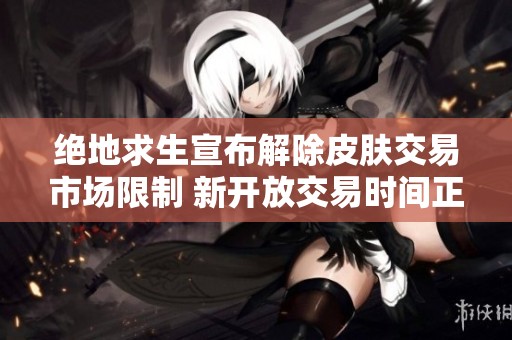 绝地求生宣布解除皮肤交易市场限制 新开放交易时间正式确定