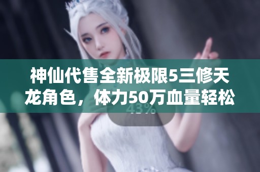 神仙代售全新极限5三修天龙角色，体力50万血量轻松打怪不吃药精华完美转曼陀