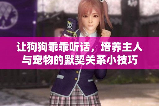 让狗狗乖乖听话，培养主人与宠物的默契关系小技巧