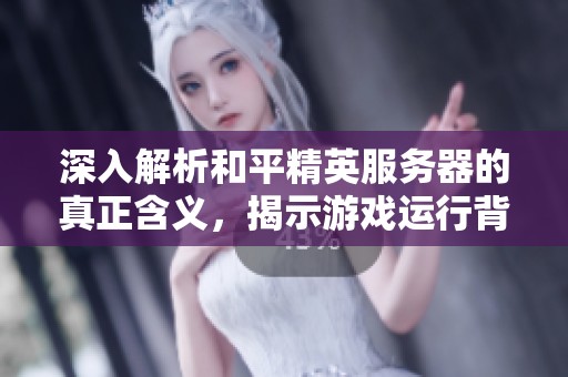 深入解析和平精英服务器的真正含义，揭示游戏运行背后的技术秘密与魅力