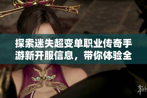 探索迷失超变单职业传奇手游新开服信息，带你体验全新竞技乐趣与挑战