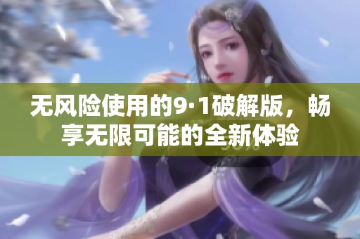 无风险使用的9·1破解版，畅享无限可能的全新体验