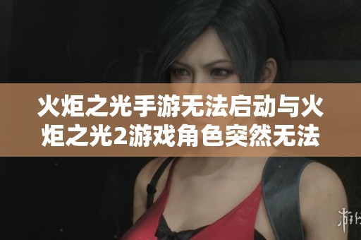 火炬之光手游无法启动与火炬之光2游戏角色突然无法移动的解决方案与建议