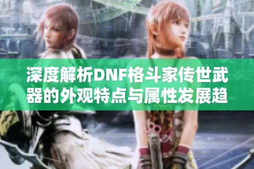 深度解析DNF格斗家传世武器的外观特点与属性发展趋势