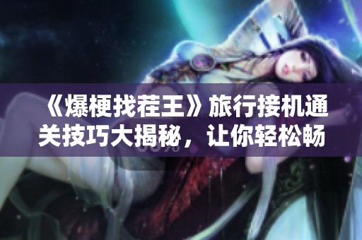 《爆梗找茬王》旅行接机通关技巧大揭秘，让你轻松畅游游戏世界