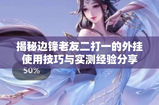 揭秘边锋老友二打一的外挂使用技巧与实测经验分享