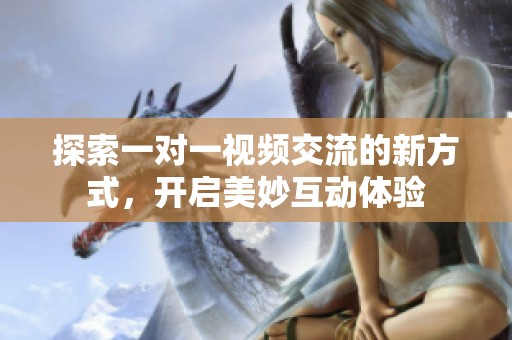 探索一对一视频交流的新方式，开启美妙互动体验