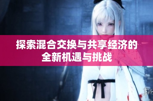 探索混合交换与共享经济的全新机遇与挑战