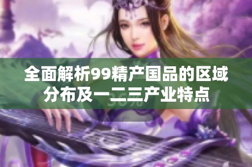全面解析99精产国品的区域分布及一二三产业特点