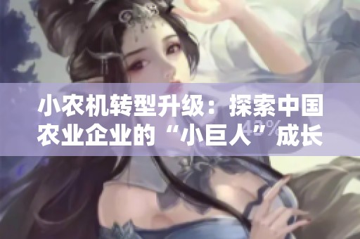 小农机转型升级：探索中国农业企业的“小巨人”成长之路