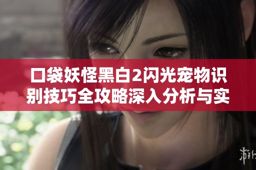 口袋妖怪黑白2闪光宠物识别技巧全攻略深入分析与实用指南